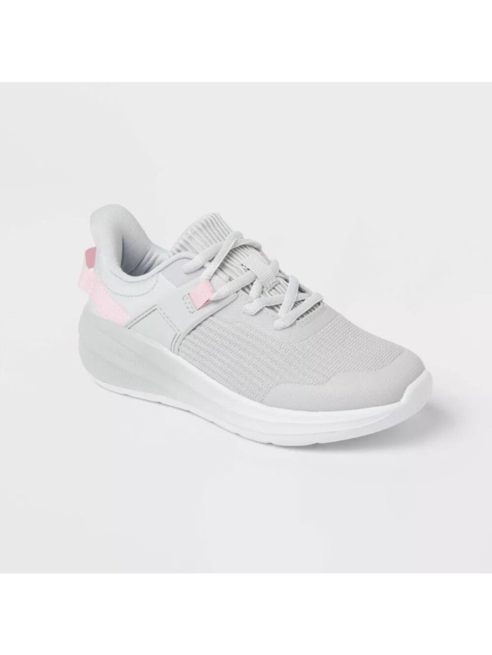 NEW All In Motion Kids' Ira Lace-Up Machine Washable Sneakers - Gray - Size 2